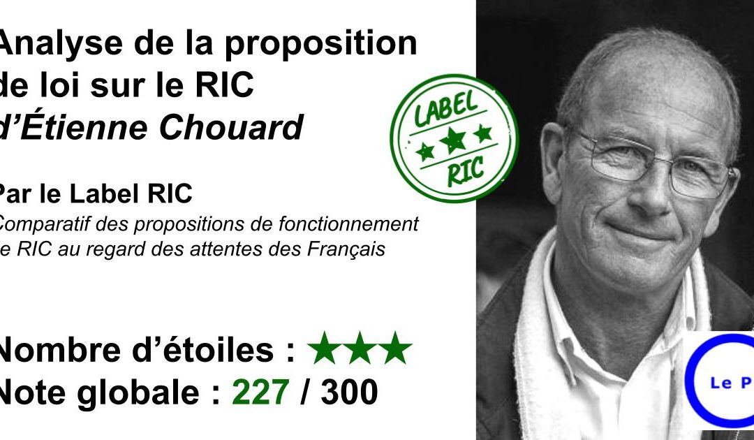 Analyse du RIC d’Etienne Chouard (2019)