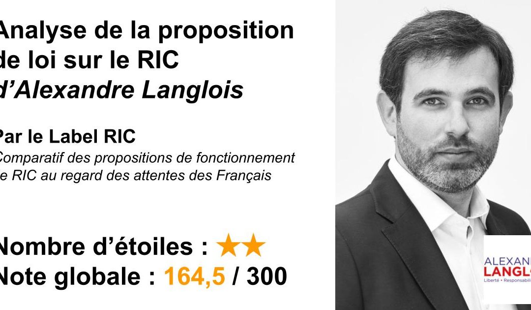 Analyse du RIC d’Alexandre Langlois (2022)