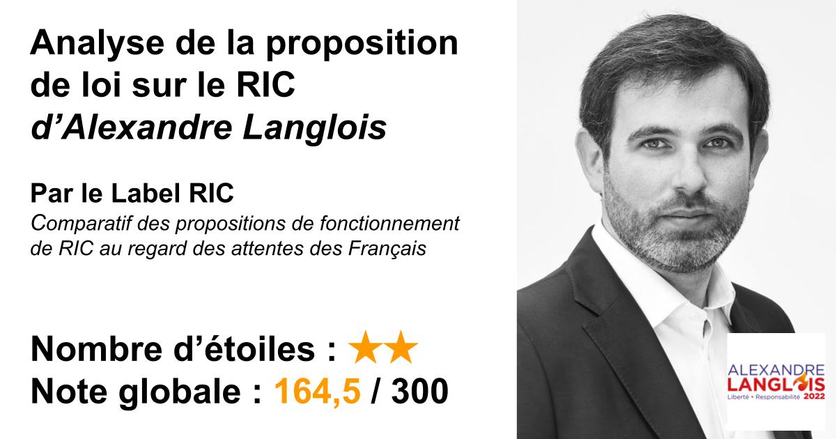 Analyse du RIC d’Alexandre Langlois (2022)