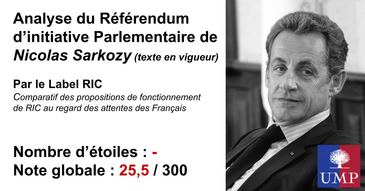 Analyse du Référendum d’Initiative Parlementaire de Nicolas Sarkozy